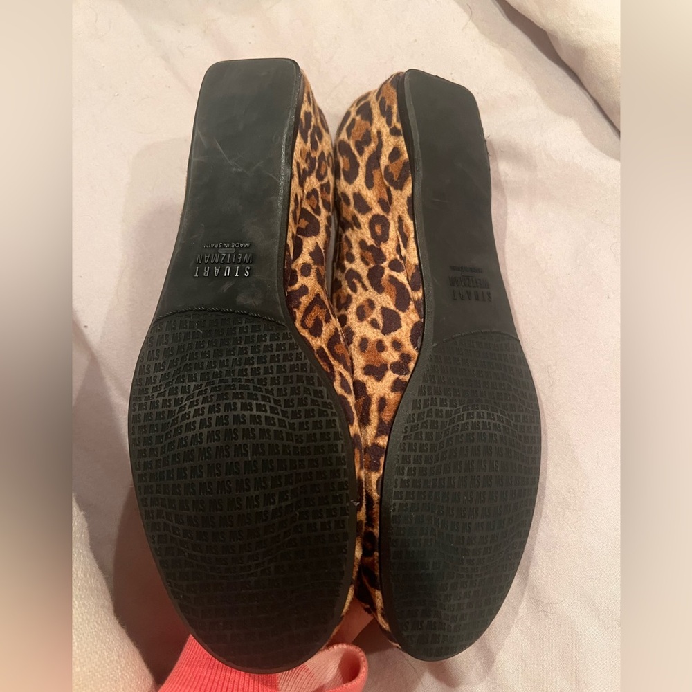 Stuart Weitzman animal print flat slight heel size 7 - Picture 3 of 7